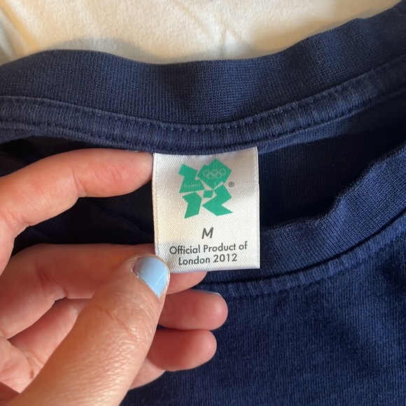 Adidas London 2012 Olympics tshirt blue medium - Picture 3 of 7